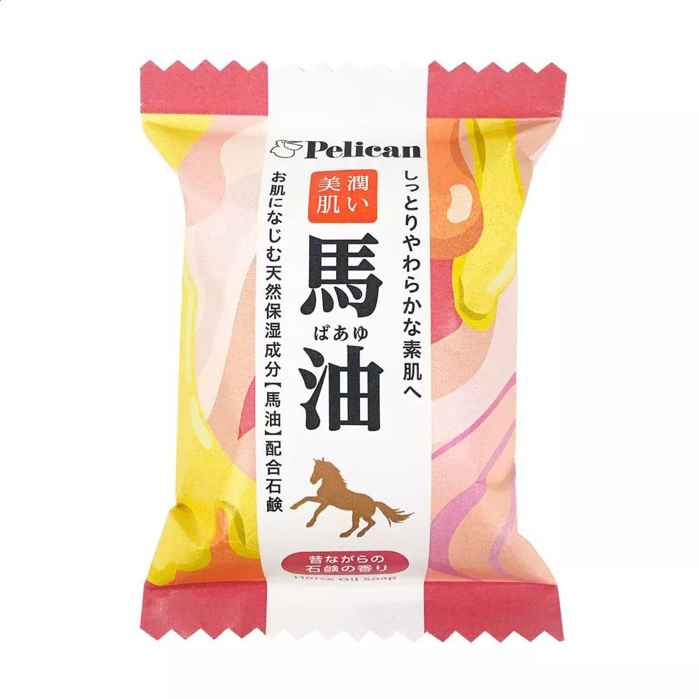 Зволожувальне тверде мило Pelican Horse Oil Soap з кінським жиром, 80 г
